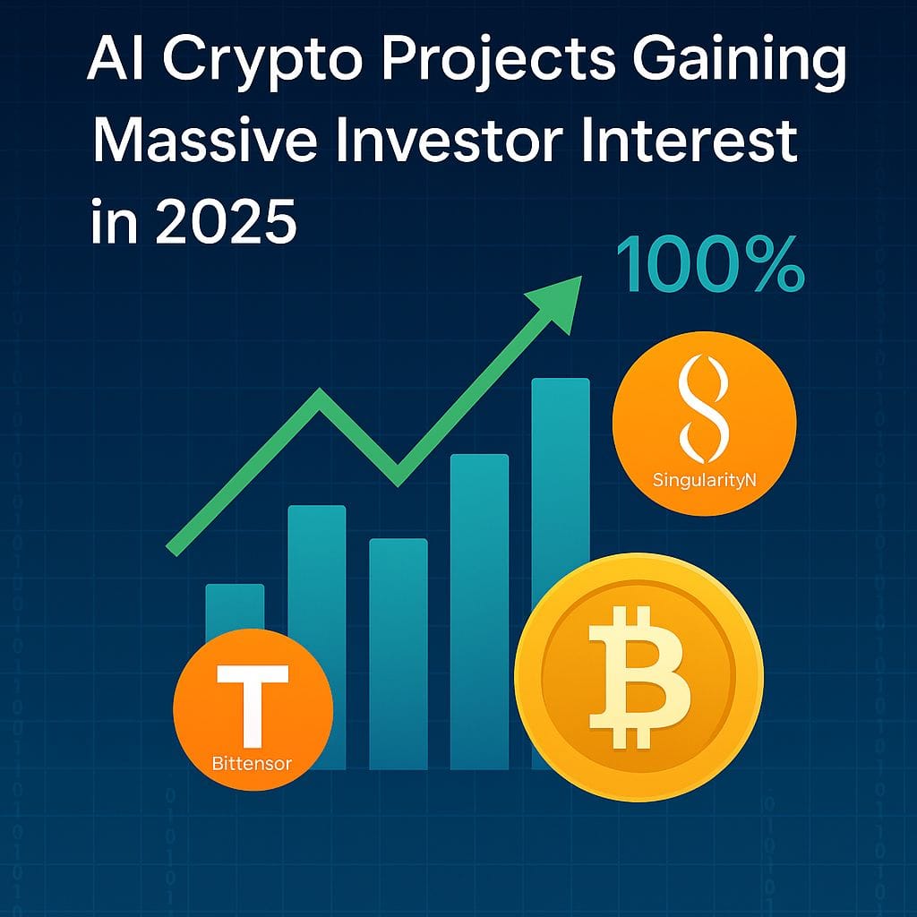 Why AI-Powered Crypto Is the Hottest Trend to Watch in 2025 2 "AI crypto projects like Bittensor and SingularityNET are gaining massive investor interest in 2025."