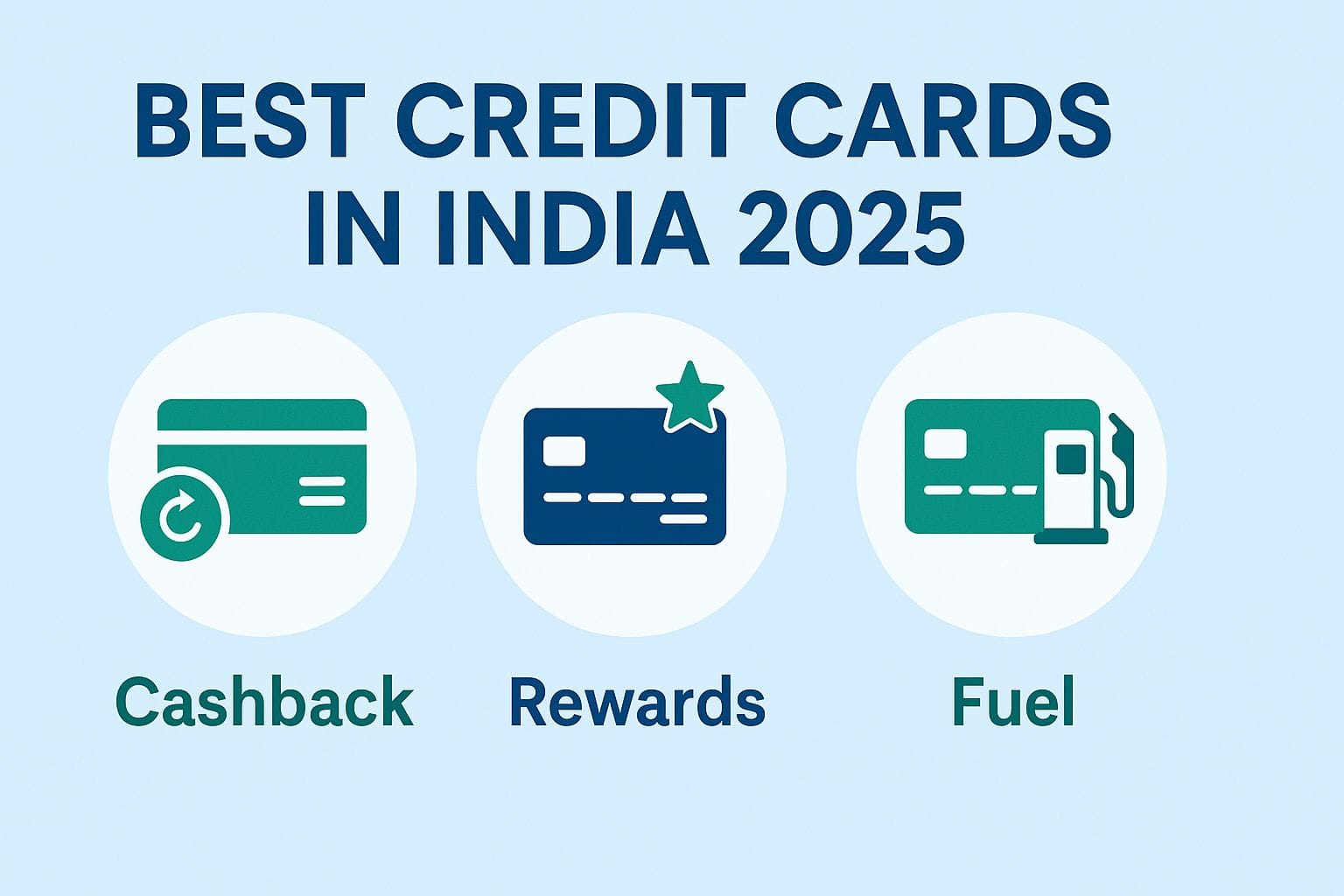 Best Credit Cards in India 2025 comparison – Cashback vs Rewards vs Fuel Cards
