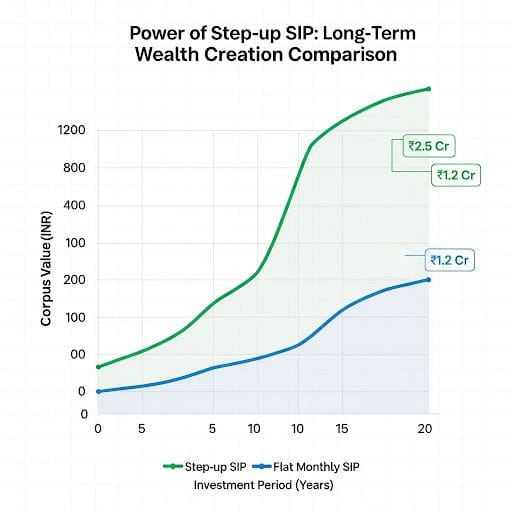SIP Trends 2025: The Disciplined Approach of Monthly SIPs for Long-Term Wealth Creation 2 Step-up SIP disciplined investing for higher returns,
SIP inflows ,